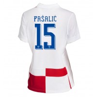 Dres Hrvatska Mario Pasalic #15 Domaci za Žensko EP 2024 Kratak Rukav